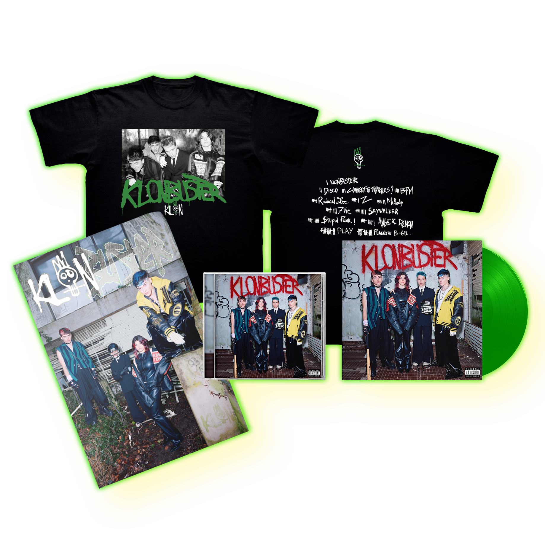 CD exclusivité D2C + Vinyle exclusivité D2C + T-shirt + Poster 
